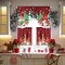 6 Pcs Christmas Kitchen Curtains Window Curtains and Valance Set Snowman Christmas Tree Gnome Buffalo Plaid Christmas Curtains Swag for Bedroom Living Room, 60 x 36 Valance, 36 x 30 Tier